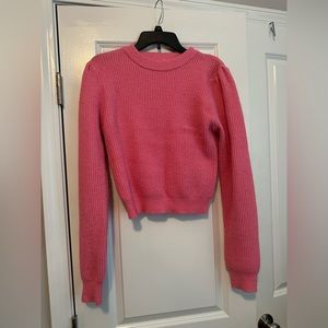 Pink Vestique cropped sweater